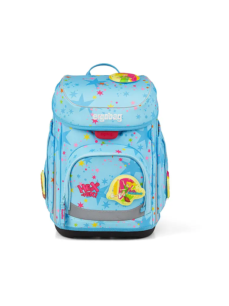 ERGOBAG | Schultaschen Set 5tlg CUBO Bärhext | Azul claro