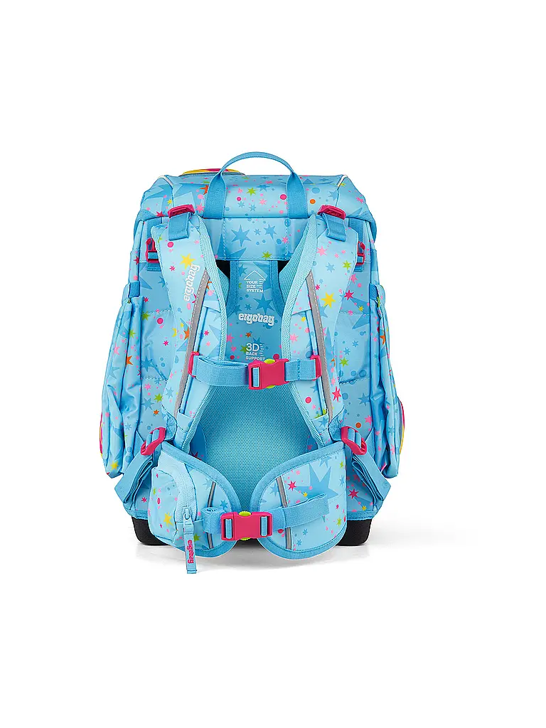 ERGOBAG | Schultaschen Set 5tlg CUBO Bärhext | Azul claro