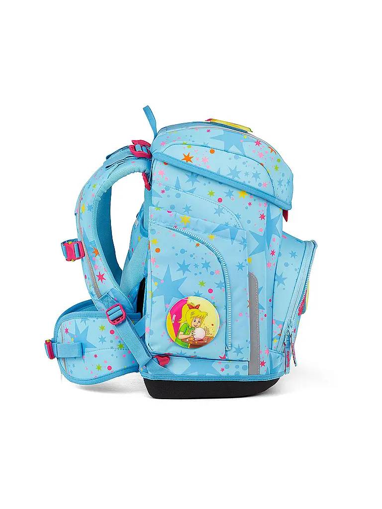 ERGOBAG | Schultaschen Set 5tlg CUBO Bärhext | Azul claro
