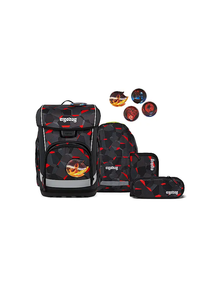 ERGOBAG | Schultaschen Set 5tlg CUBO LIGHT 2026 | Negro