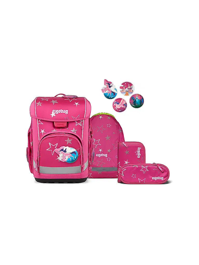 ERGOBAG | Schultaschen Set 5tlg CUBO LIGHT 2026 | Fucsia