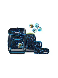 ERGOBAG | Schultaschen Set 5tlg CUBO LIGHT Bärassic Garden | Negro