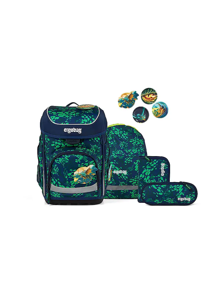 ERGOBAG | Schultaschen Set 5tlg CUBO | Negro