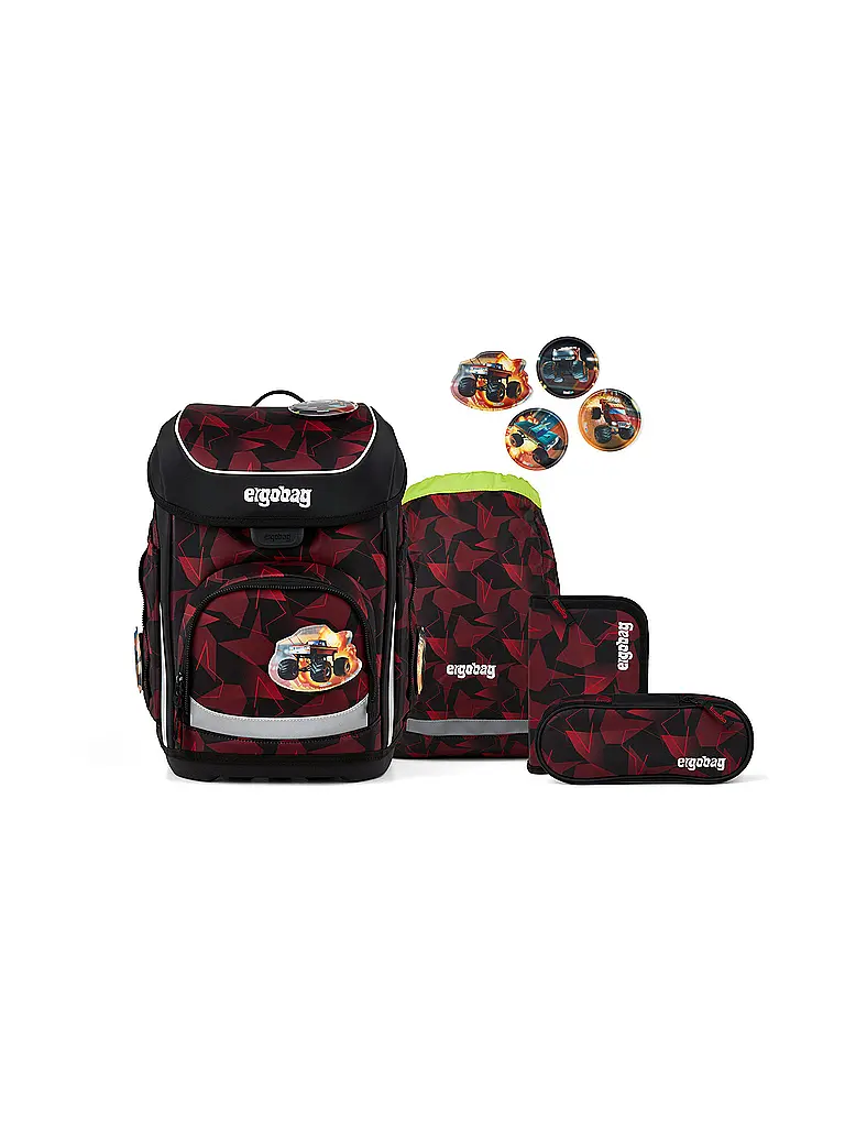 ERGOBAG | Schultaschen Set 5tlg CUBO | Negro