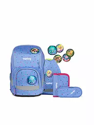 ERGOBAG | Schultaschen Set 5tlg Wide - Bärzaubernd | Azul claro