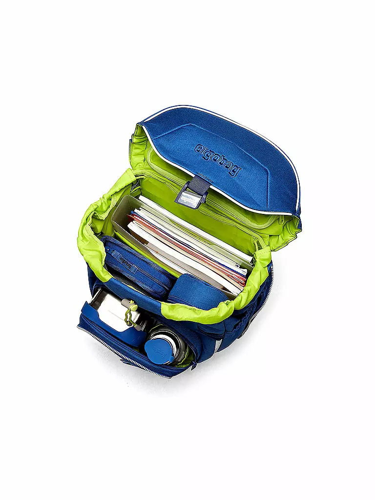 ERGOBAG | Schultaschen-Set 6-tlg. Pack - WaldmonstBär | Azul