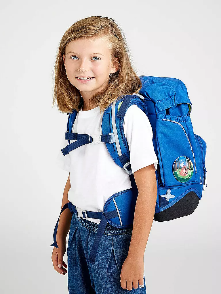 ERGOBAG | Schultaschen-Set 6-tlg. Pack - WaldmonstBär | Azul