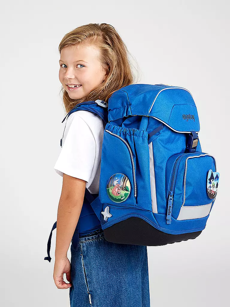 ERGOBAG | Schultaschen-Set 6-tlg. Pack - WaldmonstBär | Azul