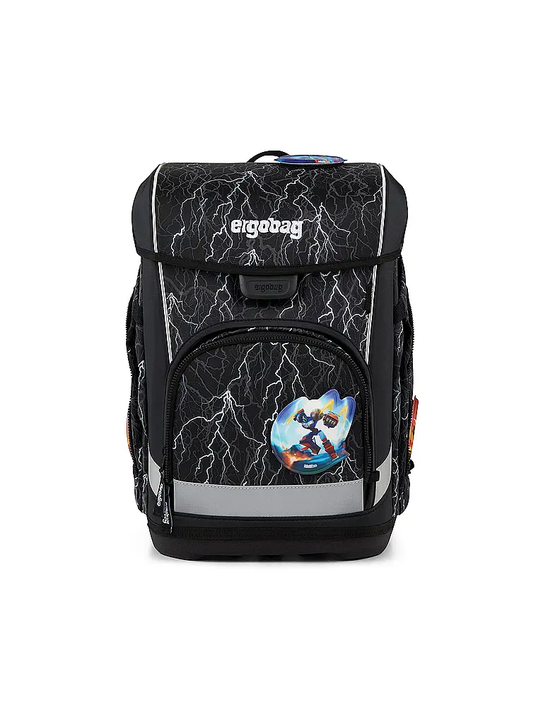 ERGOBAG | Set de mochila escolar 5 piezas CUBO LIGHT 2026 | Negro