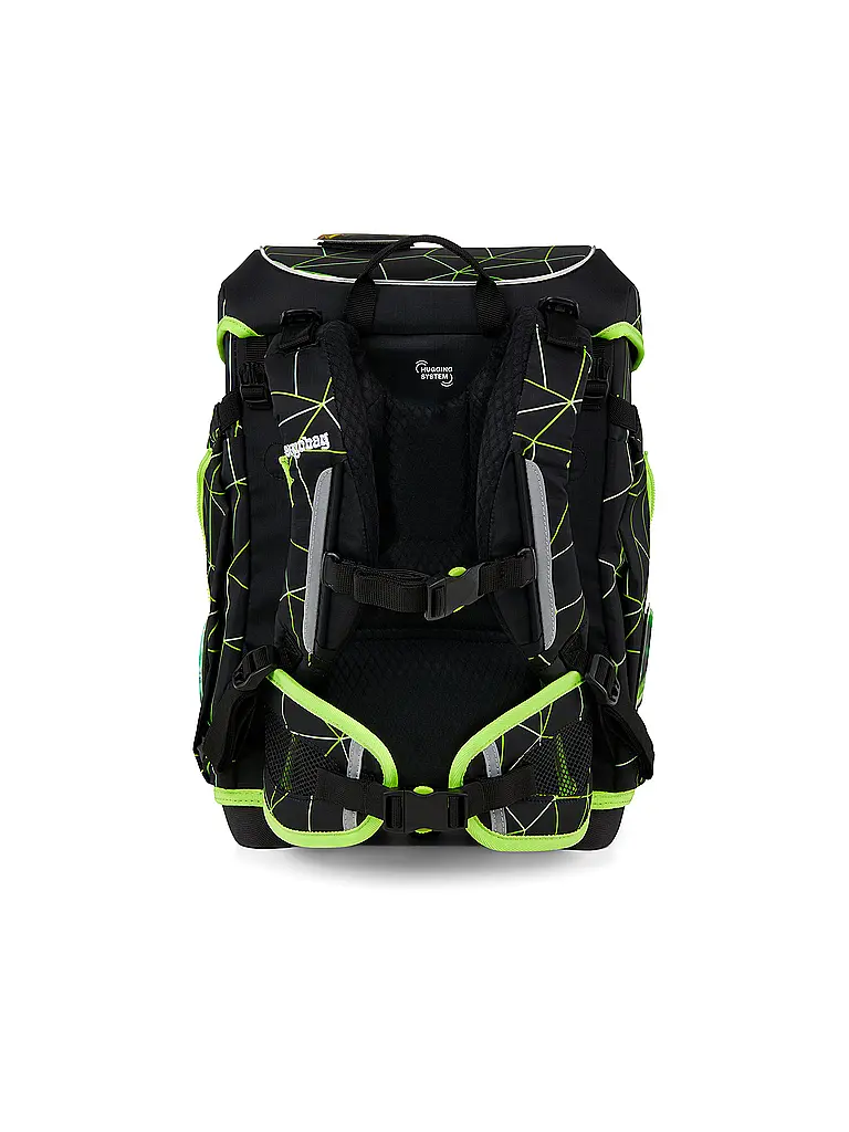 ERGOBAG | Set de mochila escolar 5 piezas CUBO LIGHT 2026 | Negro