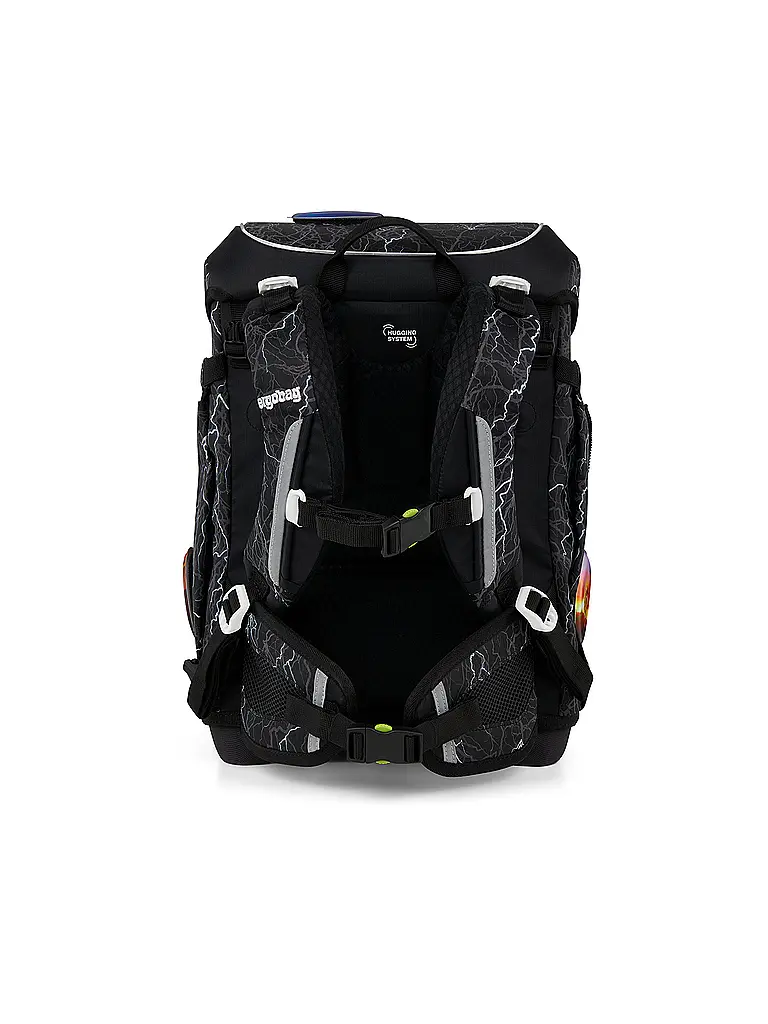 ERGOBAG | Set de mochila escolar 5 piezas CUBO LIGHT 2026 | Negro