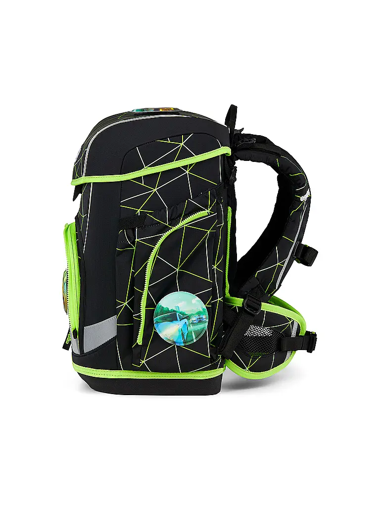 ERGOBAG | Set de mochila escolar 5 piezas CUBO LIGHT 2026 | Negro