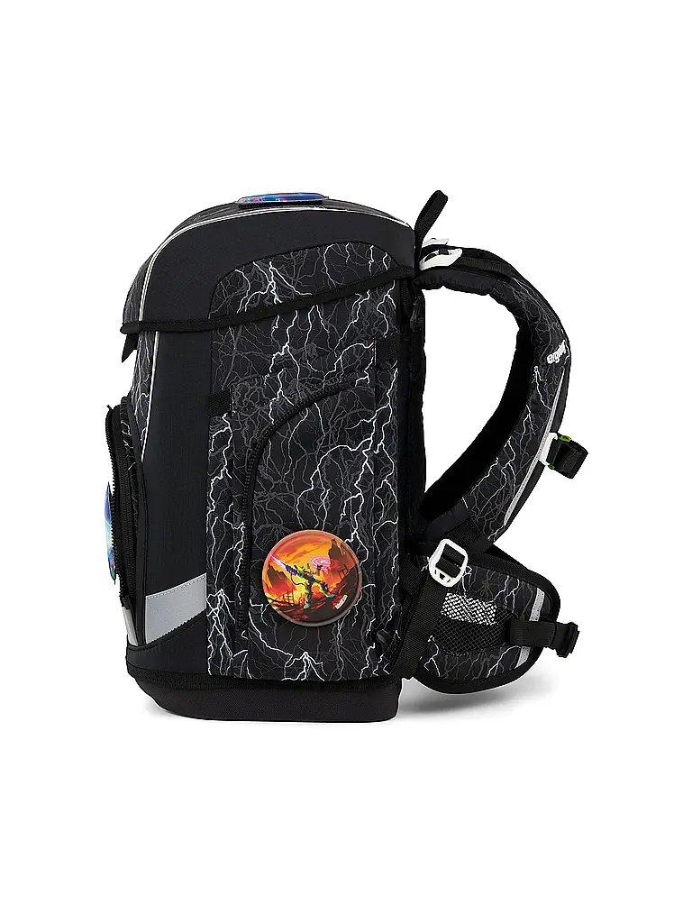 ERGOBAG | Set de mochila escolar 5 piezas CUBO LIGHT 2026 | Negro