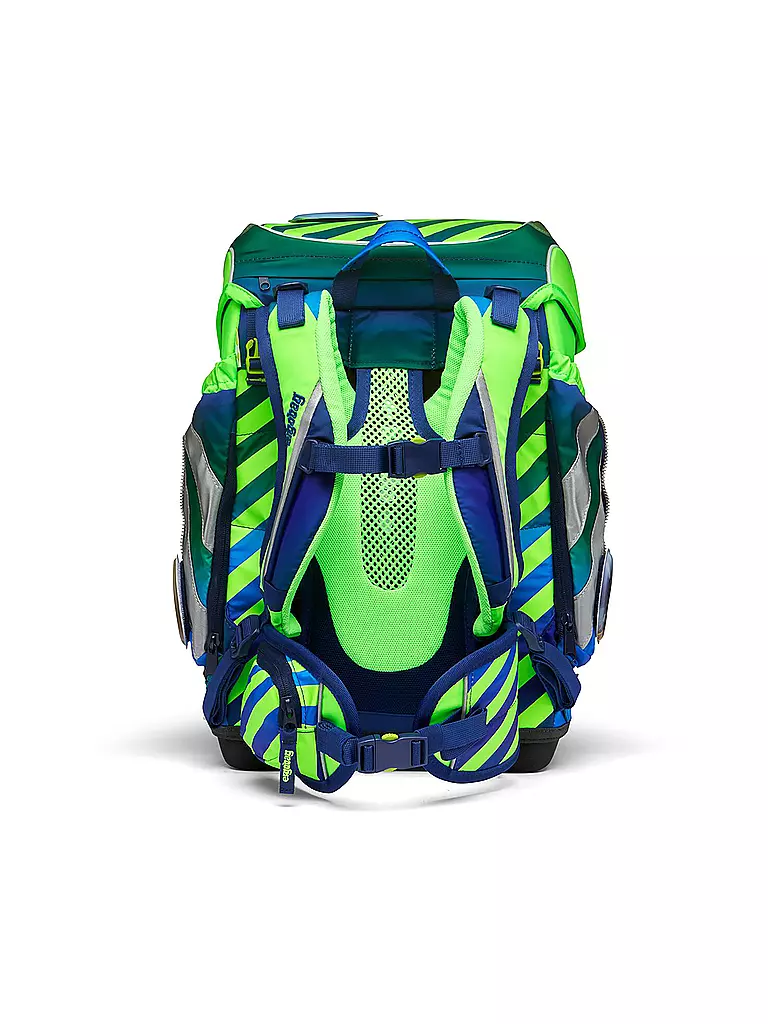 ERGOBAG | Set de Mochila Escolar 5 piezas Cubo TruckBär | Verde claro