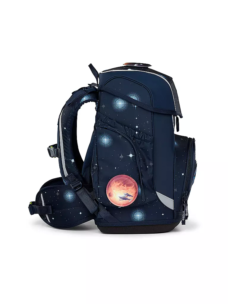 ERGOBAG | Set de mochila escolar 5 piezas CUBO | Azul oscuro