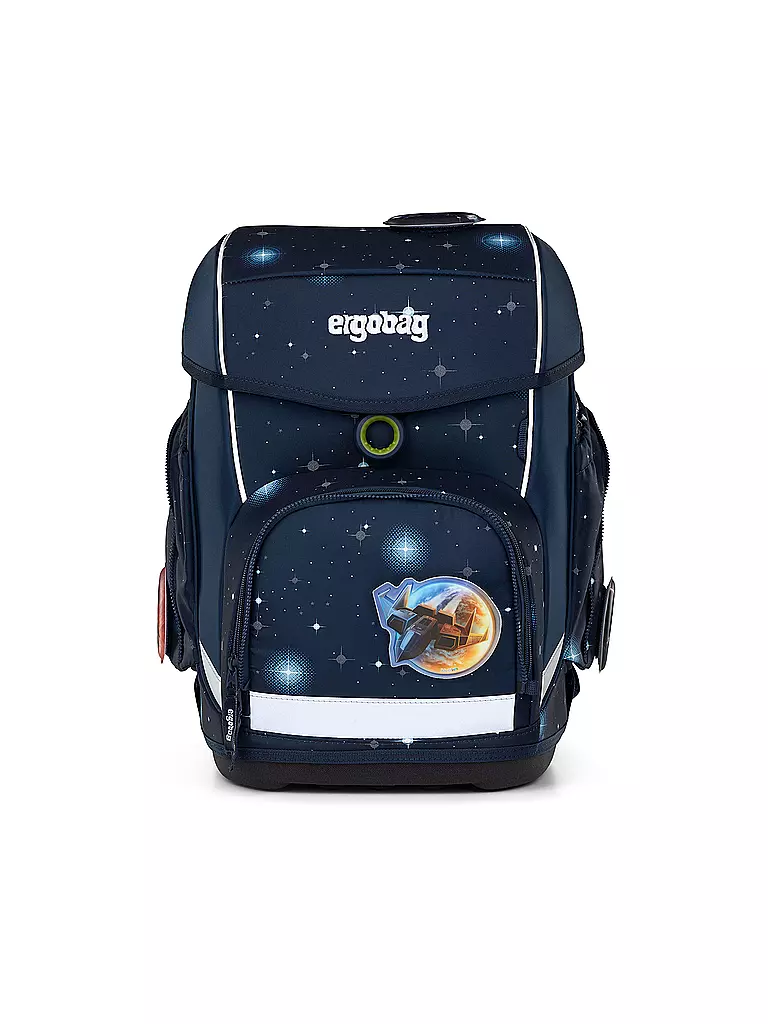 ERGOBAG | Set de mochila escolar 5 piezas CUBO | Azul oscuro