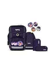 ERGOBAG | Set de mochila escolar 5 piezas SternguckBär CUBO Neo | Azul oscuro