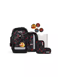ERGOBAG | Set de mochila escolar 6 piezas MAXI TaekBärdo | Negro