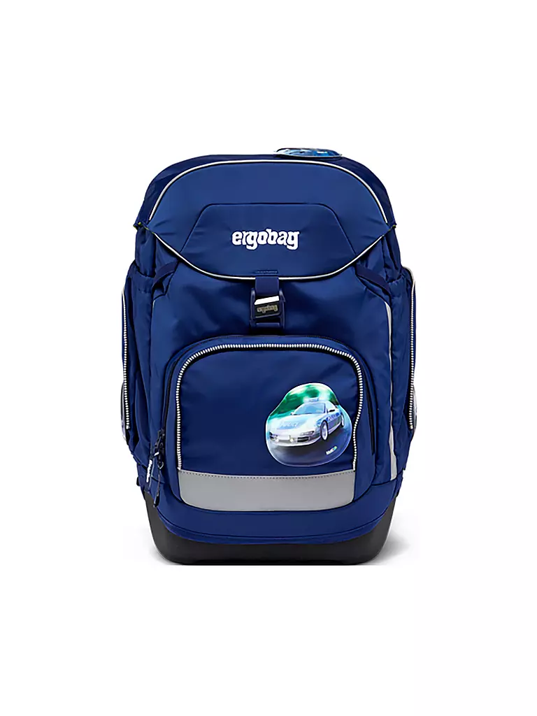 ERGOBAG | Set de mochila escolar 6 piezas PACK - Oso Luz Azul | Azul