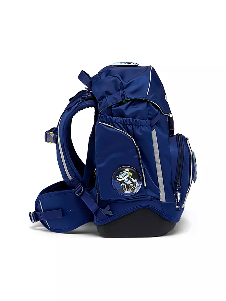 ERGOBAG | Set de mochila escolar 6 piezas PACK - Oso Luz Azul | Azul