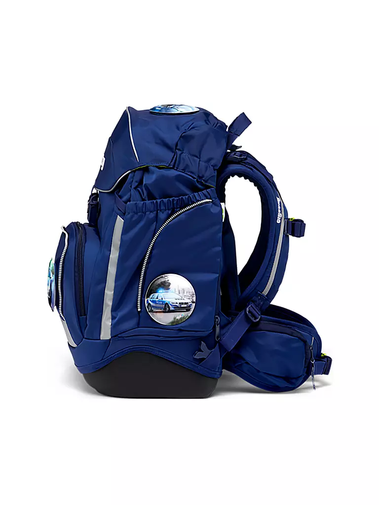 ERGOBAG | Set de mochila escolar 6 piezas PACK - Oso Luz Azul | Azul
