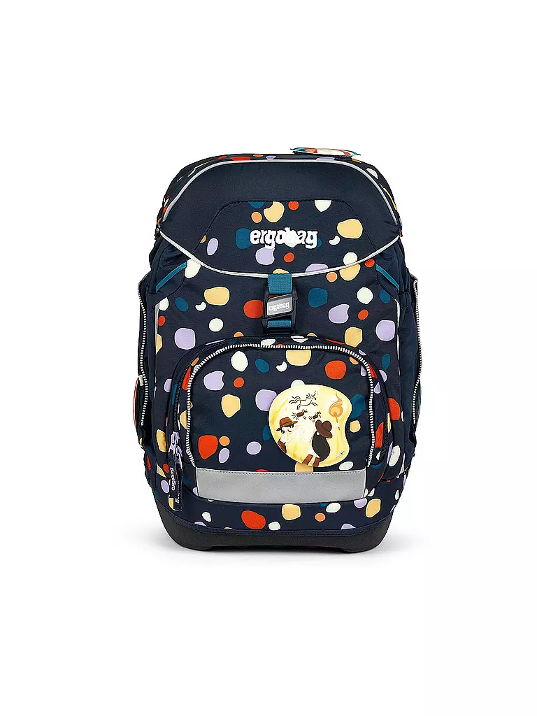 ERGOBAG | Set de mochila escolar 6 piezas PACK Bärensteinhöhle | Azul oscuro