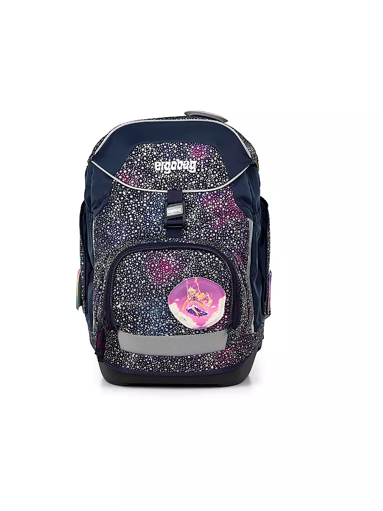 ERGOBAG | Set de mochila escolar 6 piezas Pack Bärlaxy | Azul oscuro