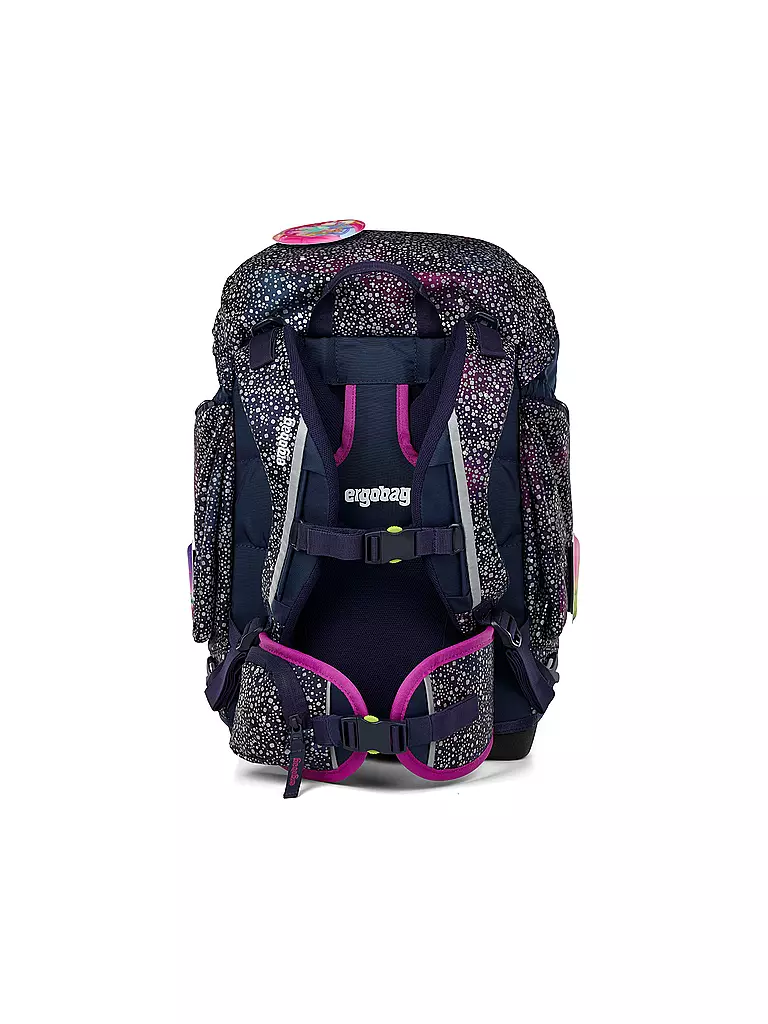 ERGOBAG | Set de mochila escolar 6 piezas Pack Bärlaxy | Azul oscuro