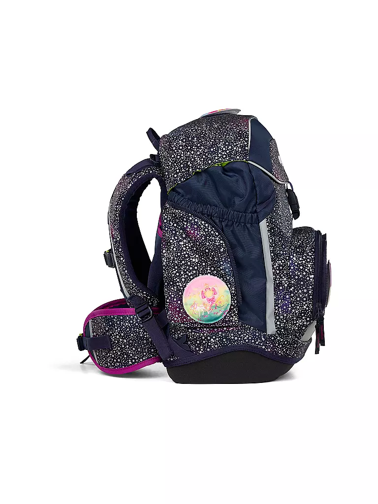 ERGOBAG | Set de mochila escolar 6 piezas Pack Bärlaxy | Azul oscuro