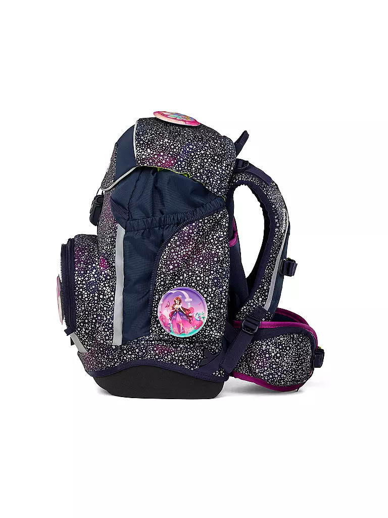 ERGOBAG | Set de mochila escolar 6 piezas Pack Bärlaxy | Azul oscuro