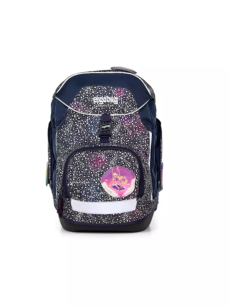 ERGOBAG | Set de mochila escolar 6 piezas Pack Bärlaxy | Azul oscuro