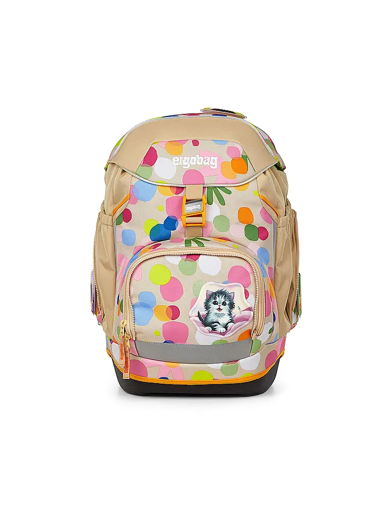 ERGOBAG | Set de mochila escolar 6 piezas Pack Flower PowBär 2026 | Beige