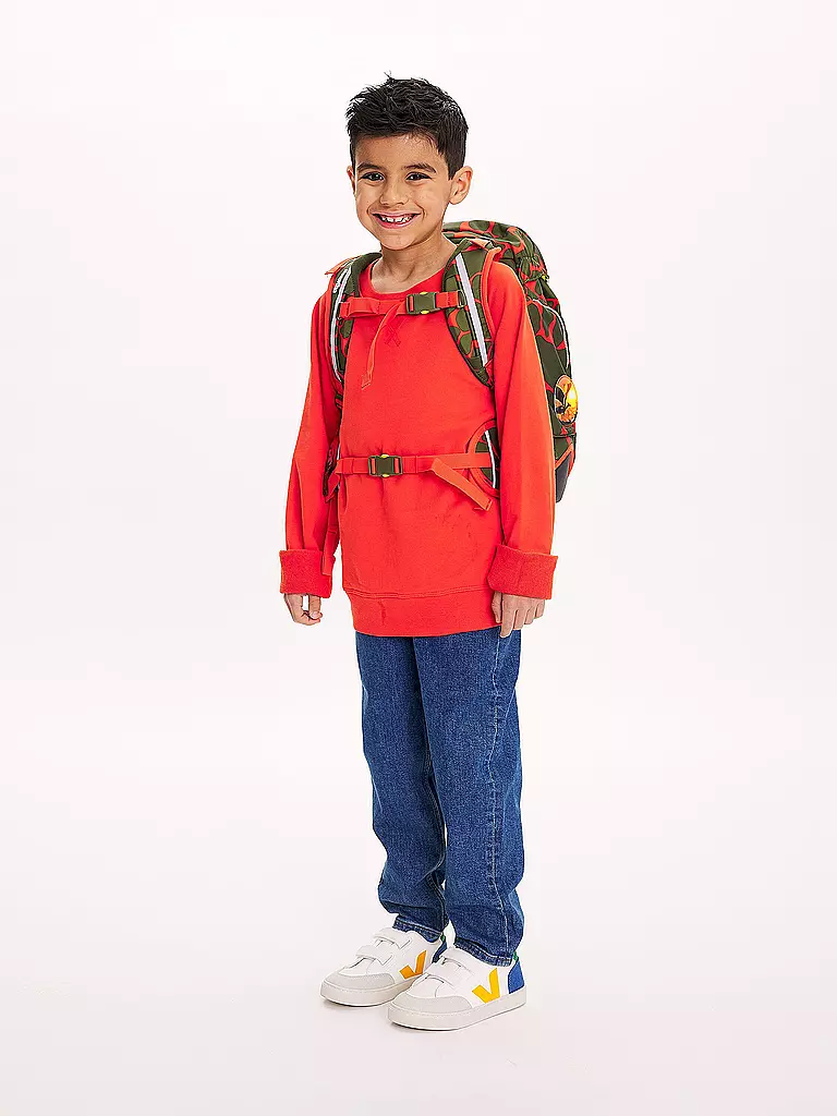 ERGOBAG | Set de mochila escolar 6 piezas PACK Lumi - FeuerspeiBär | Oliva