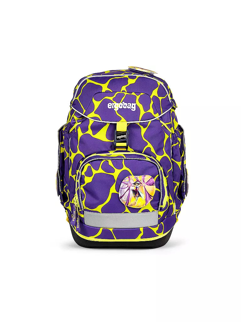 ERGOBAG | Set de mochila escolar 6 piezas PACK Lumi - SuBärkraft | Lila