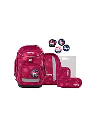 ERGOBAG | Set de mochila escolar 6 piezas Pack MondzauBär | Fucsia