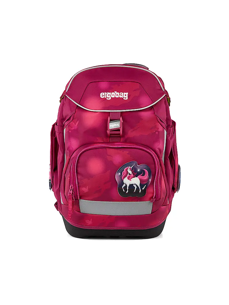 ERGOBAG | Set de mochila escolar 6 piezas Pack MondzauBär | Fucsia