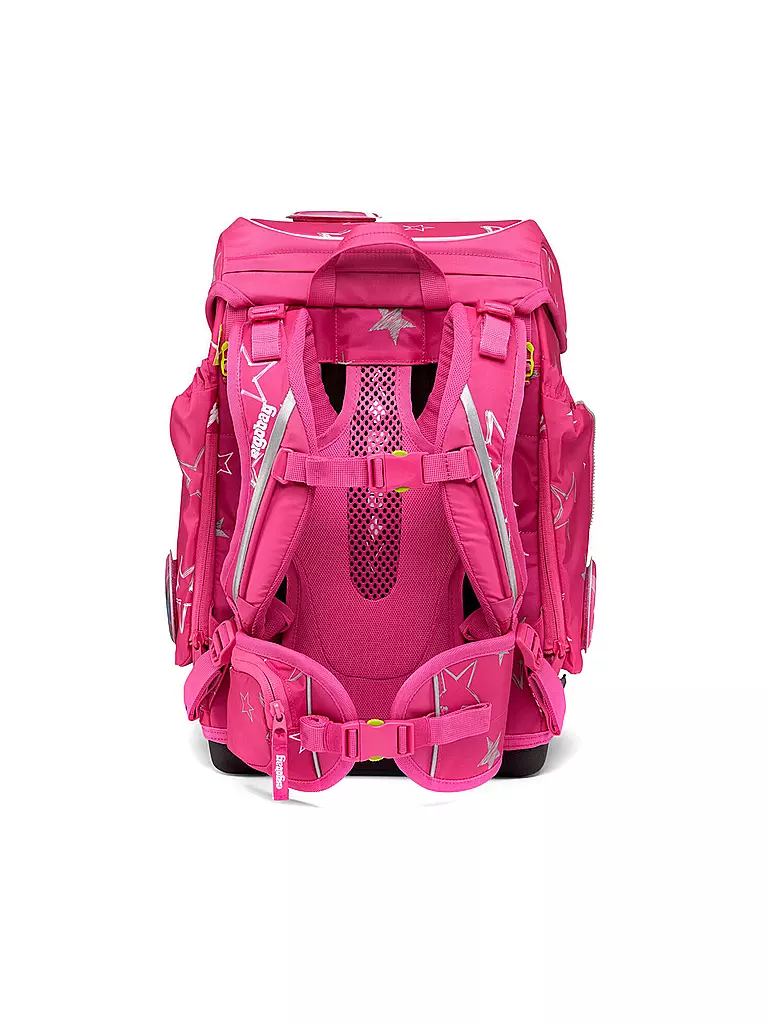 ERGOBAG | Set de mochila escolar Cubo 5 piezas SternzauBär | Fucsia