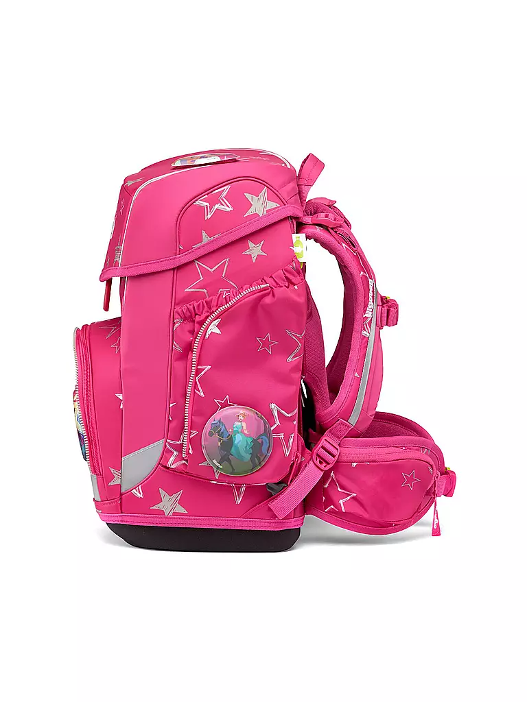 ERGOBAG | Set de mochila escolar Cubo 5 piezas SternzauBär | Fucsia