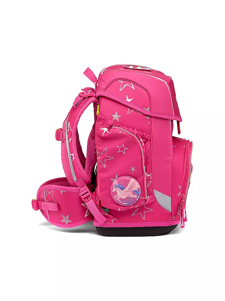 ERGOBAG | Set de mochila escolar Cubo 5 piezas SternzauBär | Fucsia