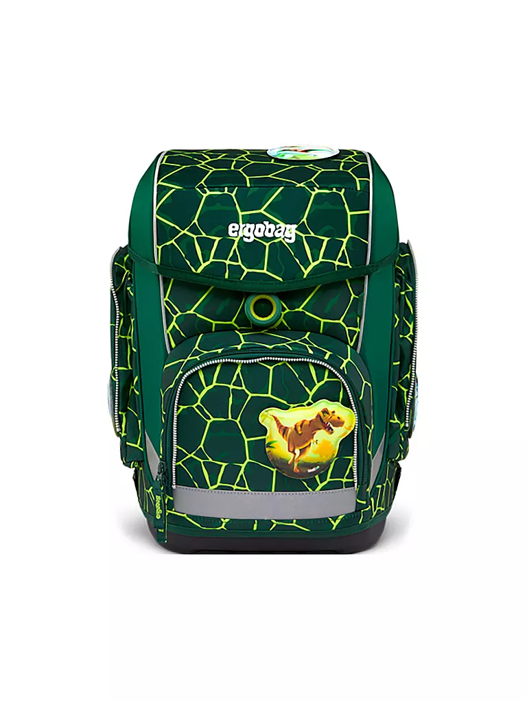 ERGOBAG | Set de mochila escolar de 5 piezas CUBO - BärRex | Verde oscuro