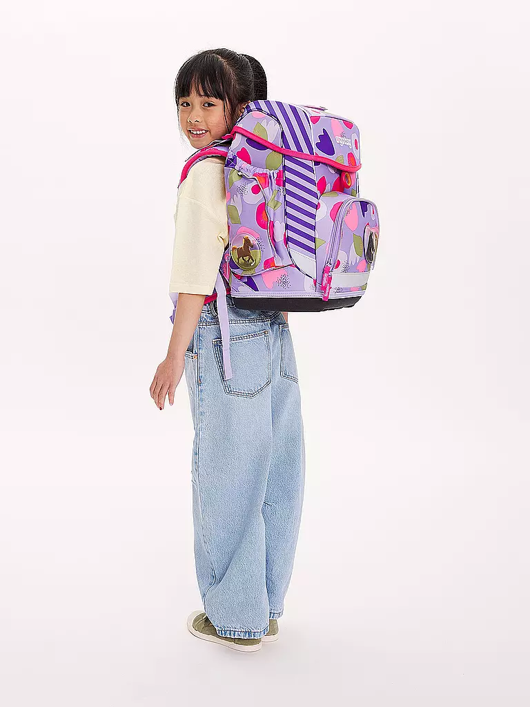 ERGOBAG | Set de mochila escolar de 5 piezas CUBO - BlütenzauBär |