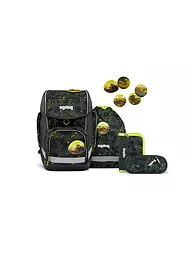 ERGOBAG | Set de mochilas escolares de 5 piezas CUBO - | Verde oscuro