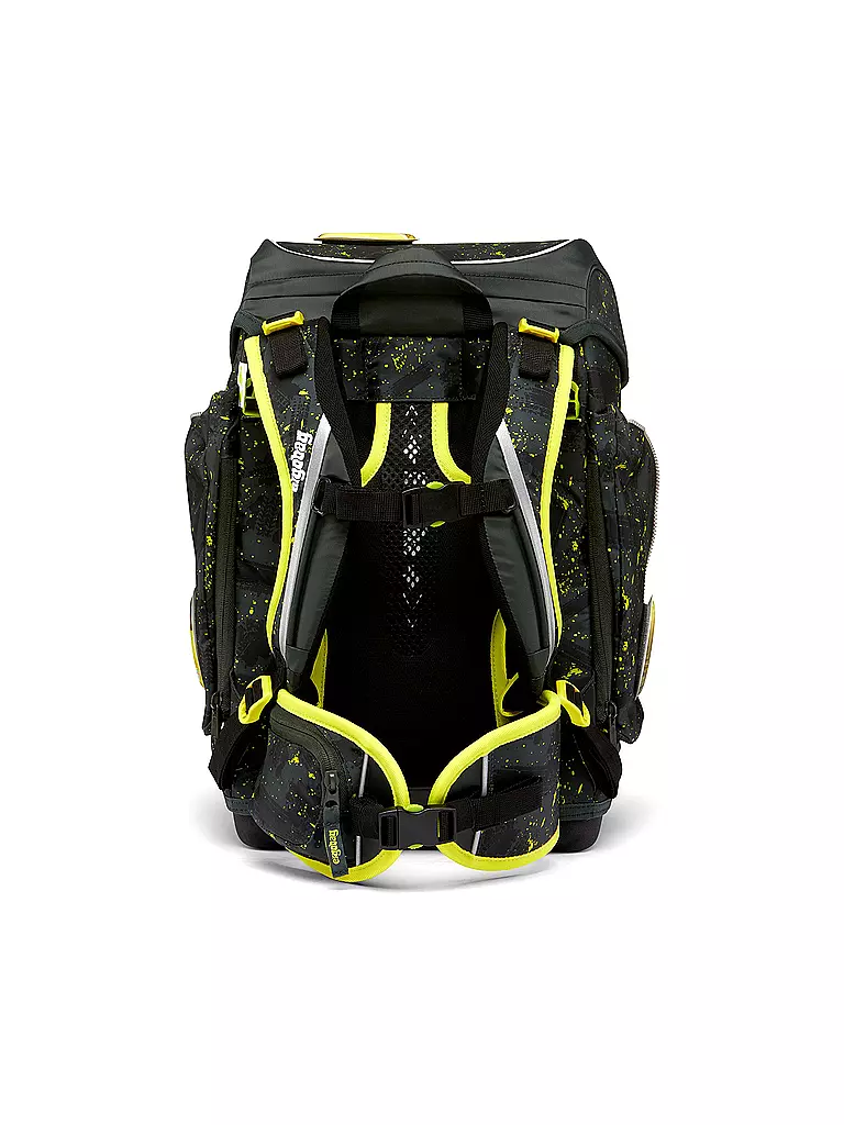 ERGOBAG | Set de mochila escolar de 5 piezas CUBO - MähdreschBär | Verde oscuro