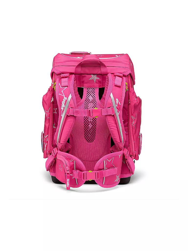 ERGOBAG | Set de mochila escolar de 5 piezas CUBO - SternzaubBÄr | Fucsia