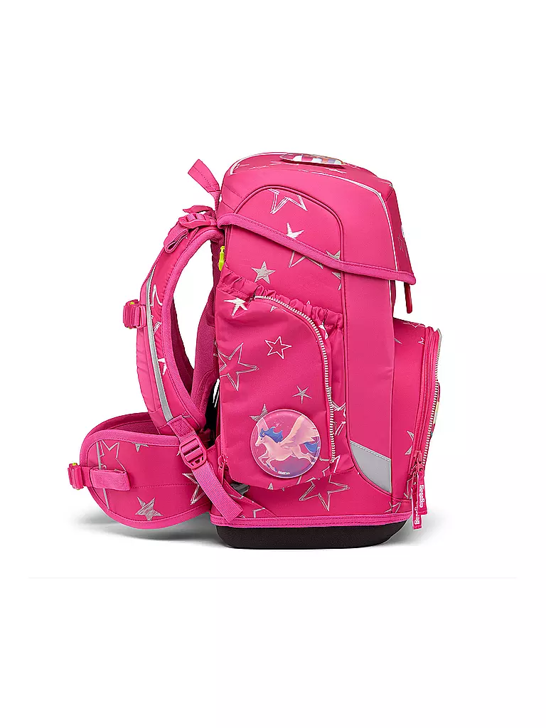 ERGOBAG | Set de mochila escolar de 5 piezas CUBO - SternzaubBÄr | Fucsia