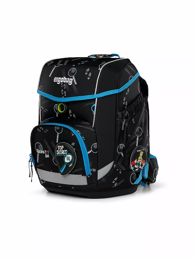 ERGOBAG | Set de mochila escolar de 5 piezas CUBO Bärdektiv Los Tres Investigadores Kids |