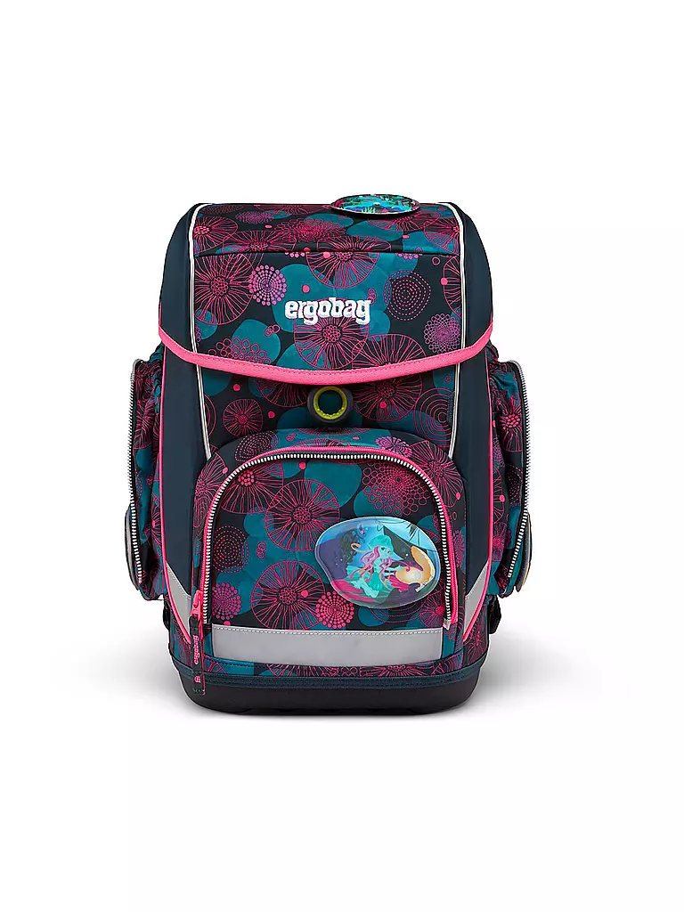 ERGOBAG | Set de mochila escolar de 5 piezas Cubo KorallBär | Azul