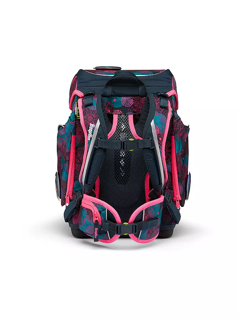 ERGOBAG | Set de mochila escolar de 5 piezas Cubo KorallBär | Azul