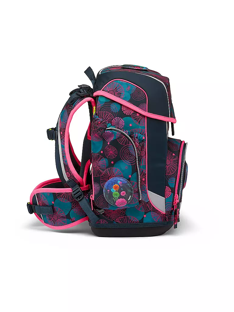 ERGOBAG | Set de mochila escolar de 5 piezas Cubo KorallBär | Azul