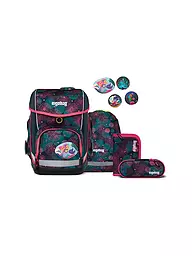 ERGOBAG | Set de mochila escolar de 5 piezas Cubo KorallenBär | Negro